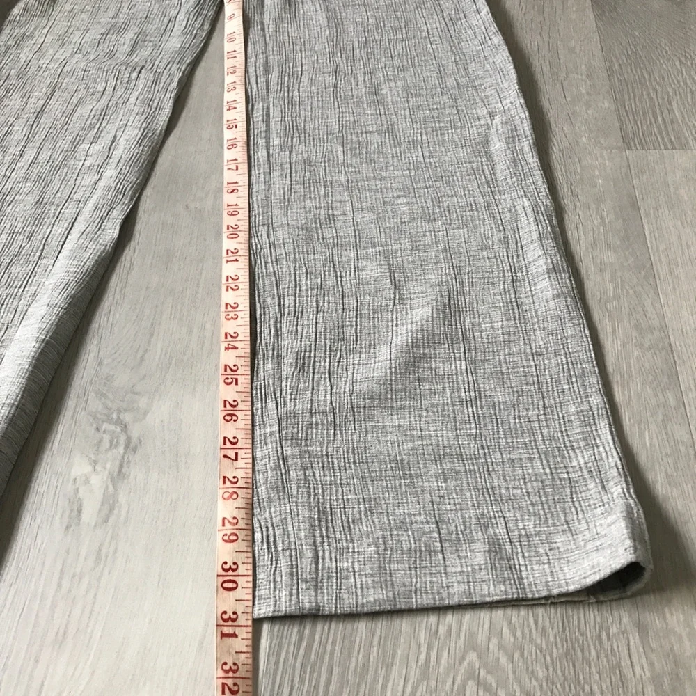 ZARA GRAY TROUSER PANT STRAIGHT LEG CREPE WOMENS SMALL